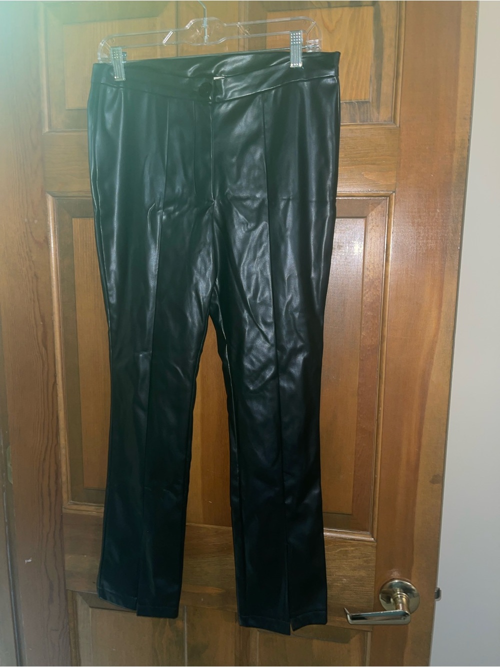 eesome Black Faux Leather Jacket